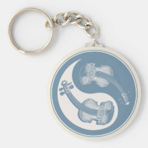 Violyin-Yang Key Chains
