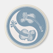 Violyin-Yang Refrigerator Magnet