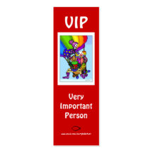 VIP Bookmark Business Card Templates