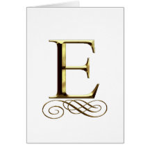 VIP Gold ”E” monogram Cards