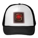 VIP Gold “G” monogram in red and black Hat