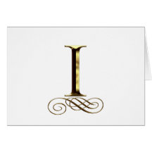 VIP Gold ”I” monogram Card