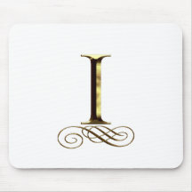 VIP Gold ”I” monogram Mousepad