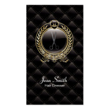 VIP Luxury Hair Dresser Dark business card