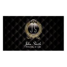 VIP Luxury Lawyer/Attorney Dark Business Card