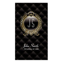 VIP Luxury Lawyer Dark business card
