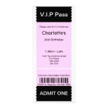 VIP Pass Party Admission Ticket Custom Invites