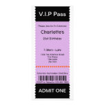 VIP Pass Party Admission Ticket invitations