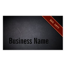 VIP Red Stripe Coal Black Texture Business Card