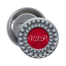 VIP template button with silver and diamonds