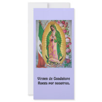 Virgen de Guadalupe Spanish Prayer Card Rack Card Template