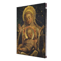 Virgin and Child, 1825 (tempera on panel) canvas prints