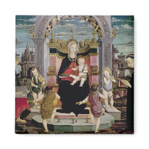 Virgin and Child Enthroned Refrigerator Magnet