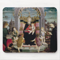 Virgin and Child Enthroned Mouse Pad