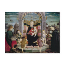 Virgin and Child Enthroned Post Card
