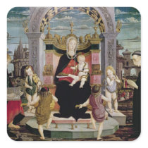 Virgin and Child Enthroned Sticker