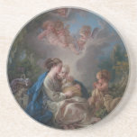 Virgin and Child - François Boucher Drink Coaster
