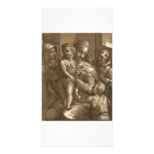 Virgin, Child, and Saints collector photo cards