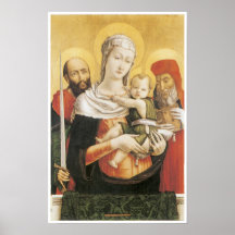 Virgin & Child with Saints Paul & Jerome, c. 1460s Poster