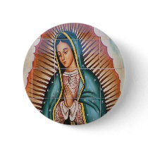 Virgin de Guadalupe Pinback Button