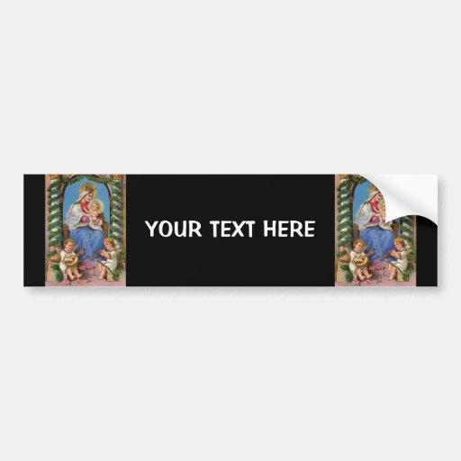 Virgin Mary and Baby Jesus Bumper Sticker