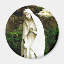 Virgin Mary Garden Statue Magnet