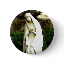 Virgin Mary Garden Statue Pin