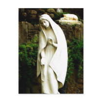 Virgin Mary Garden Statue Post Cards