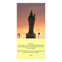 Virgin Mary Prayer Custom Photo Card