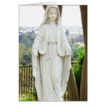 Virgin Mary Statue Card