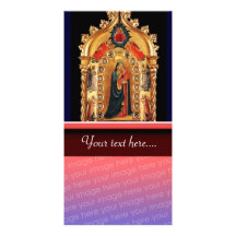VIRGIN WITH CHILD AND ANGELS 3 PHOTO CARD TEMPLATE