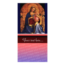 VIRGIN WITH CHILD AND SAINTS 2 PERSONALIZED PHOTO CARD
