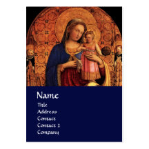 VIRGIN WITH CHILD AND SAINTS ,blue Business Card