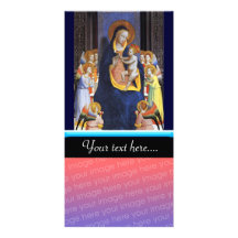 VIRGIN WITH CHILD AND SAINTS CUSTOM PHOTO CARD