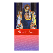 VIRGIN WITH CHILD AND SAINTS PERSONALIZED PHOTO CARD
