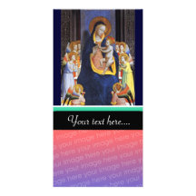 VIRGIN WITH CHILD AND SAINTS PERSONALIZED PHOTO CARD