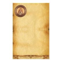 VIRGIN WITH CHILD ,Parchment Custom Stationery