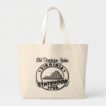 Virginia 1778 Old Dominion State Tote Bags