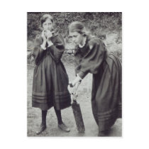 Virginia and Vanessa Stephen, in St. Ives, 1894 Post Card