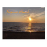 Virginia Beach at sunset Postcard