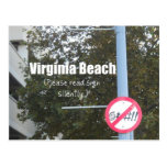 Virginia Beach Profanity Signs Postcards