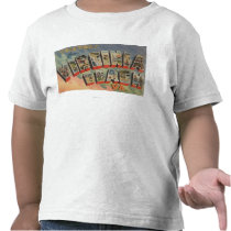 Virginia Beach, Virginia - Large Letter Scenes Shirts