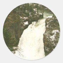 Virginia Cascades Round Sticker