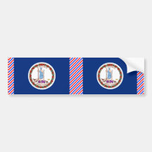 Virginia Flag Bumper Sticker