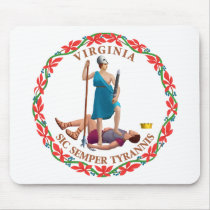 Virginia Flag Theme 01 Mousepads