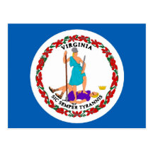 Virginia State Flag Postcard