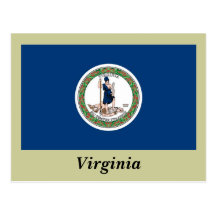 Virginia State Flag Postcards