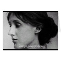 Virginia Woolf "Love Autumn" Love Quote Gifts cards
