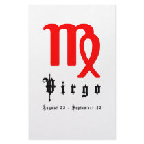 Virgo, August 23 - September 22 Stationery Paper