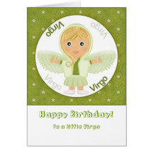 Virgo Girl - Happy Birthday Card